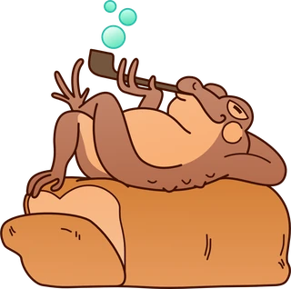 The Lazy Toad — a toad lounging on a loaf of bread